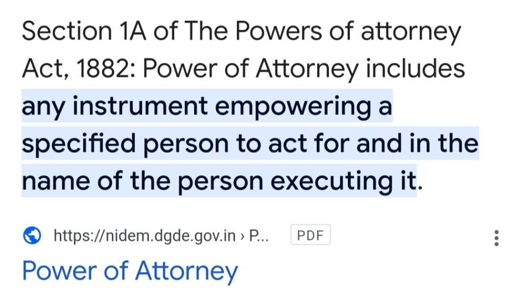 Power of attorney